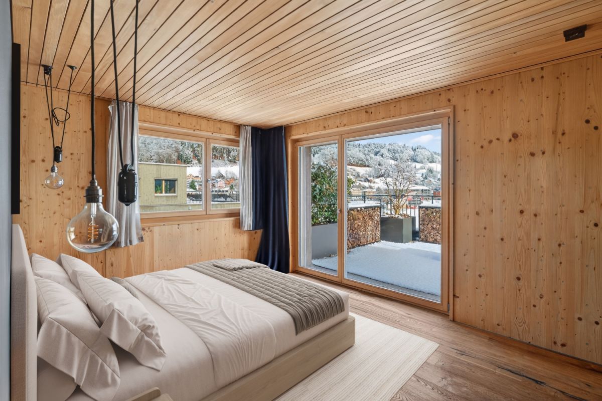 Exklusive Attikawohnung im modernen Holzbau und schöner Panoramasicht - Bild 6