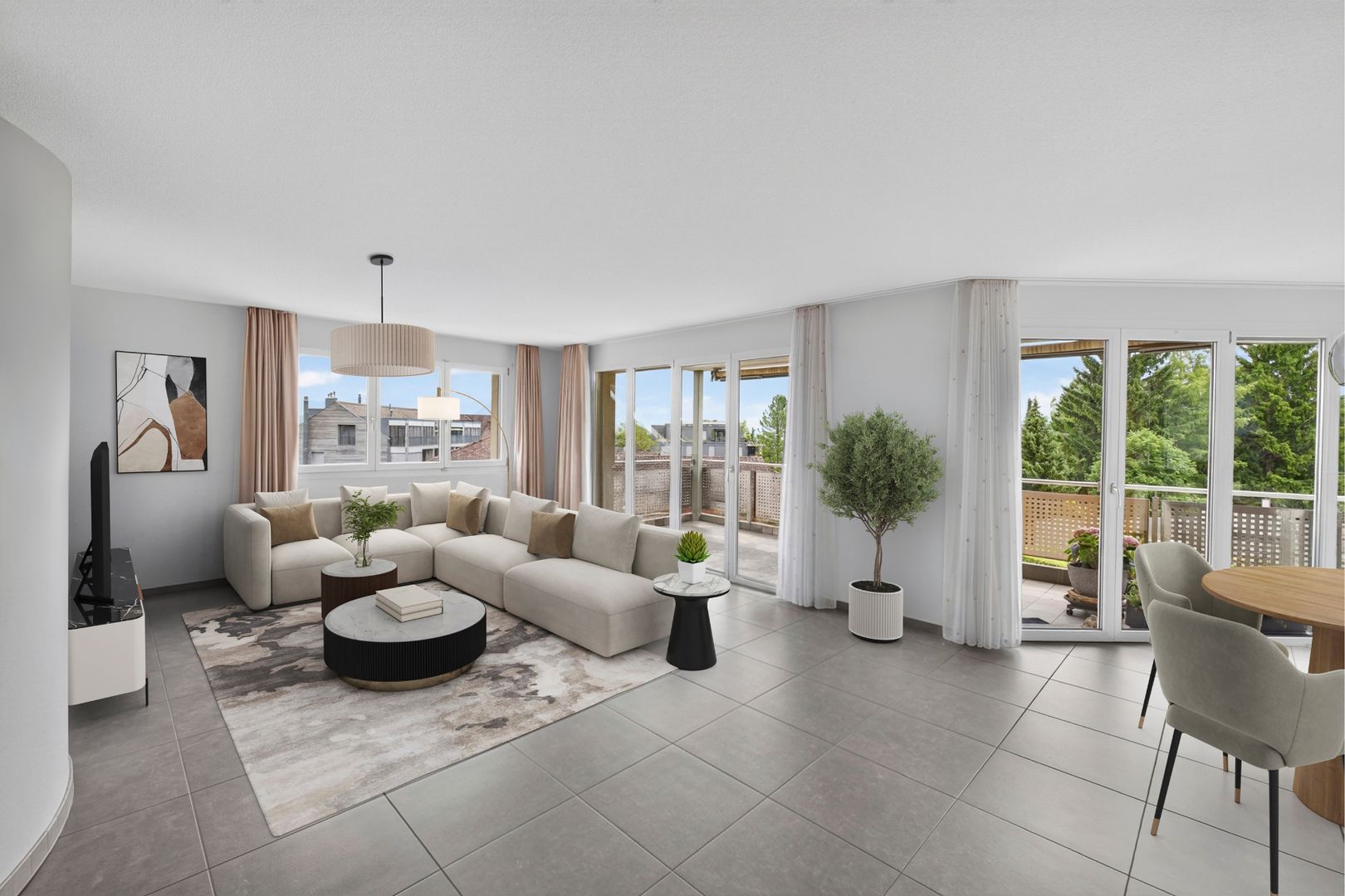 Ruhig wohnen, zentral leben – sonniger Balkon mit schönem Weitblick - Bild 2