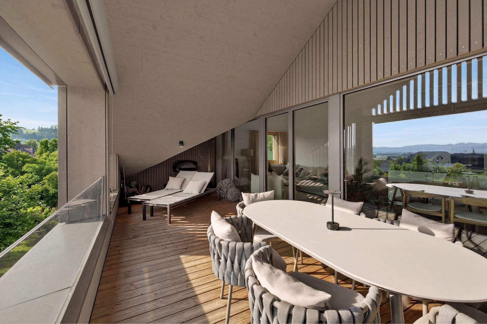 Moderne Dachwohnung mit Weitsicht und charaktervoller Holzarchitektur - Bild 10